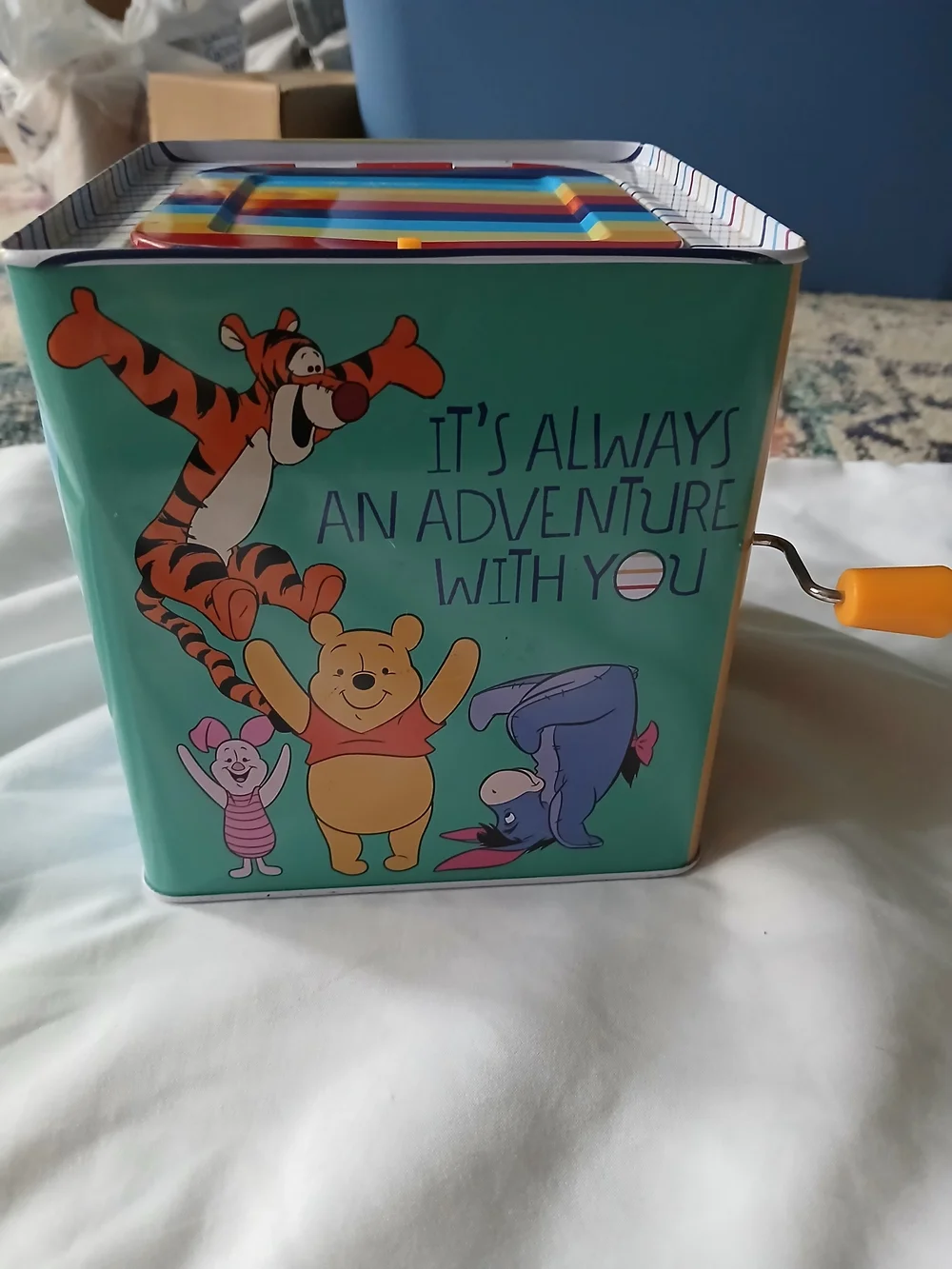 vtg 2014 Disney Winnie the Pooh Jack InThe Box Toy works